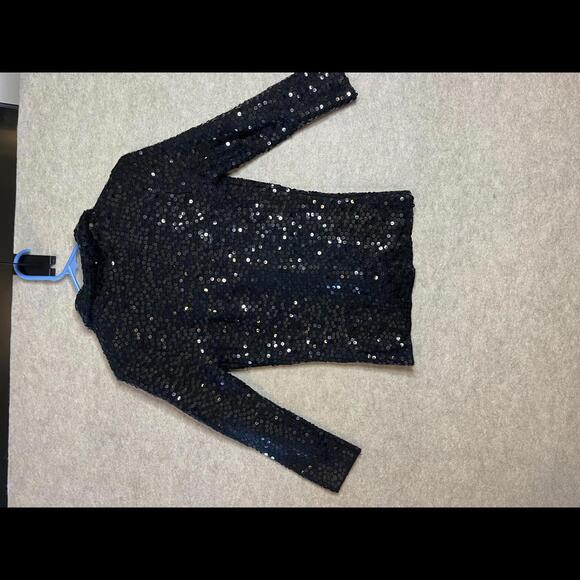 Stunning Black Sequin Blazer by White Black Market - XS - Picture 7 of 8